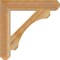 Ekena Millwork Legacy Craftsman Rough Sawn Bracket, Western Red Cedar, 4"W x 24"D x 24"H BKT04X24X24LEC04RWR - alternate 2